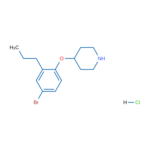 4-(4-Bromo-2-propylphenoxy)piperidine hydrochloride 1g