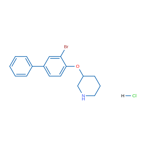 3-((3-Bromo-[1,1'-biphenyl]-4-yl)oxy)piperidine hydrochloride 1g
