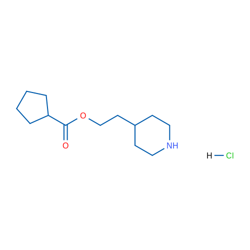 2-(Piperidin-4-yl)ethyl cyclopentanecarboxylate hydrochloride 1g