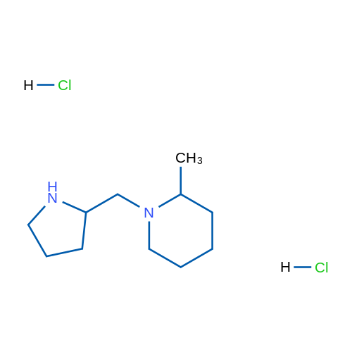 2-Methyl-1-(pyrrolidin-2-ylmethyl)piperidine dihydrochloride 5g