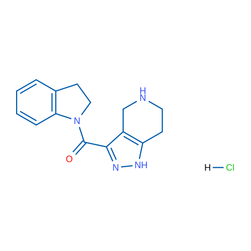 Indolin-1-yl(4,5,6,7-tetrahydro-1H-pyrazolo[4,3-c]pyridin-3-yl)methanone hydrochloride 1g