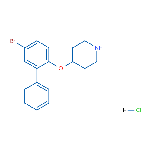 4-((5-Bromo-[1,1'-biphenyl]-2-yl)oxy)piperidine hydrochloride 1g