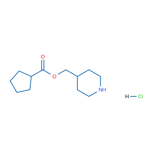 Piperidin-4-ylmethyl cyclopentanecarboxylate hydrochloride 1g