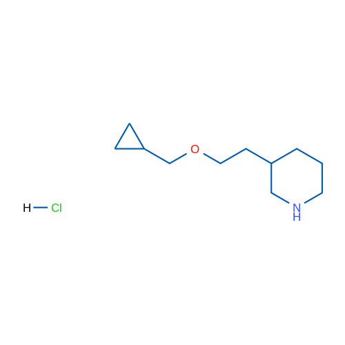 3-(2-(Cyclopropylmethoxy)ethyl)piperidine hydrochloride 5g