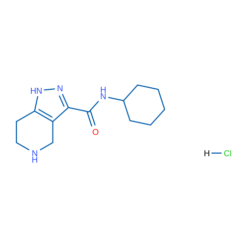 N-Cyclohexyl-4,5,6,7-tetrahydro-1H-pyrazolo[4,3-c]pyridine-3-carboxamide hydrochloride 1g