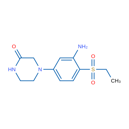 4-(3-Amino-4-(ethylsulfonyl)phenyl)piperazin-2-one 5g