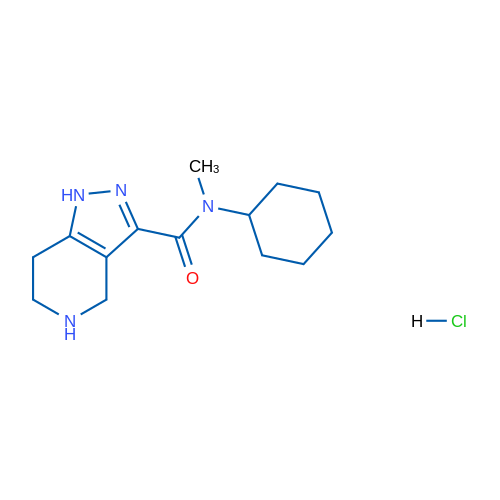 N-Cyclohexyl-N-methyl-4,5,6,7-tetrahydro-1H-pyrazolo[4,3-c]pyridine-3-carboxamide hydrochloride 1g