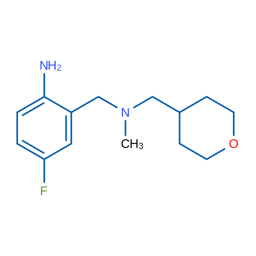 4-Fluoro-2-((methyl((tetrahydro-2H-pyran-4-yl)methyl)amino)methyl)aniline 5g