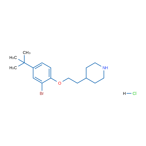 4-(2-(2-Bromo-4-(tert-butyl)phenoxy)ethyl)piperidine hydrochloride 1g