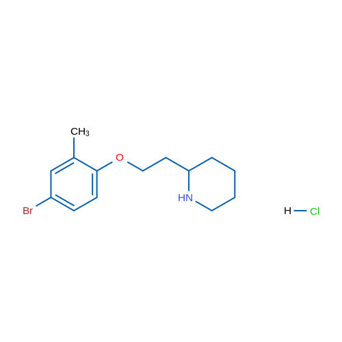 2-(2-(4-Bromo-2-methylphenoxy)ethyl)piperidine hydrochloride 1g