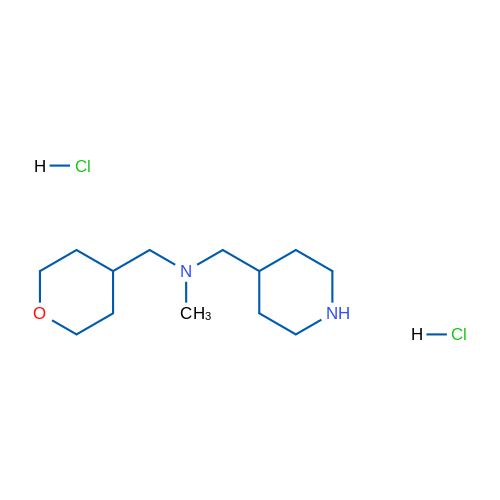 N-Methyl-1-(piperidin-4-yl)-N-((tetrahydro-2H-pyran-4-yl)methyl)methanamine dihydrochloride 1g