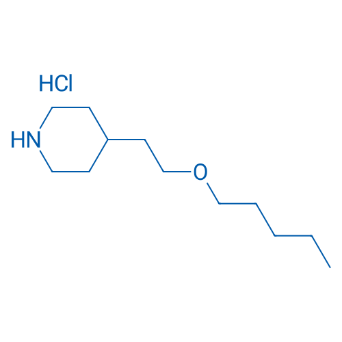 4-(2-(Pentyloxy)ethyl)piperidine hydrochloride 1g