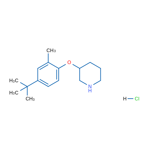 3-(4-(tert-Butyl)-2-methylphenoxy)piperidine hydrochloride 5g