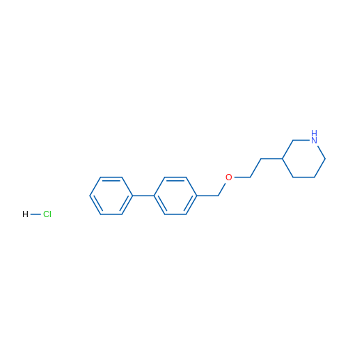 3-(2-([1,1'-Biphenyl]-4-ylmethoxy)ethyl)piperidine hydrochloride 1g