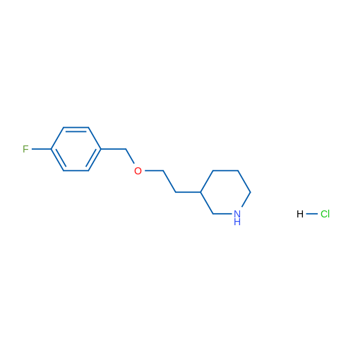 3-(2-((4-Fluorobenzyl)oxy)ethyl)piperidine hydrochloride 1g