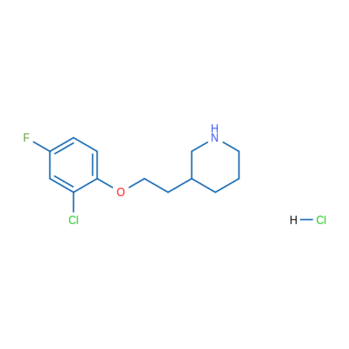 3-(2-(2-Chloro-4-fluorophenoxy)ethyl)piperidine hydrochloride 1g