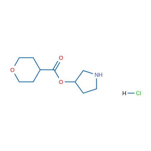 Pyrrolidin-3-yl tetrahydro-2H-pyran-4-carboxylate hydrochloride 5g