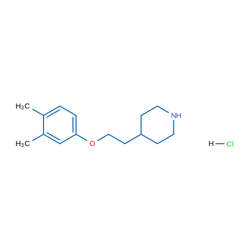 4-(2-(3,4-Dimethylphenoxy)ethyl)piperidine hydrochloride 5g