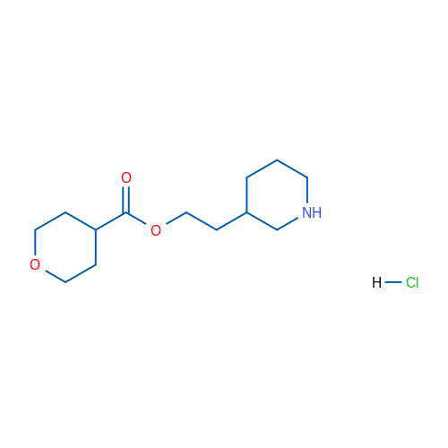 2-(Piperidin-3-yl)ethyl tetrahydro-2H-pyran-4-carboxylate hydrochloride 5g