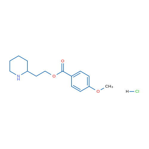 2-(Piperidin-2-yl)ethyl 4-methoxybenzoate hydrochloride 1g