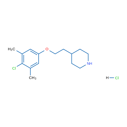 4-(2-(4-Chloro-3,5-dimethylphenoxy)ethyl)piperidine hydrochloride 5g