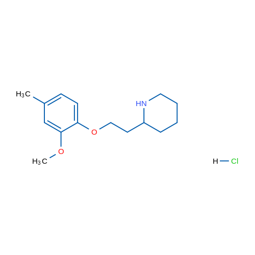 2-(2-(2-Methoxy-4-methylphenoxy)ethyl)piperidine hydrochloride 5g