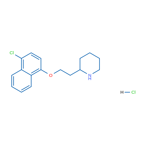2-(2-((4-Chloronaphthalen-1-yl)oxy)ethyl)piperidine hydrochloride 1g