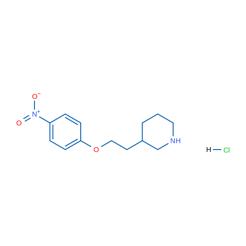 3-(2-(4-Nitrophenoxy)ethyl)piperidine hydrochloride 5g