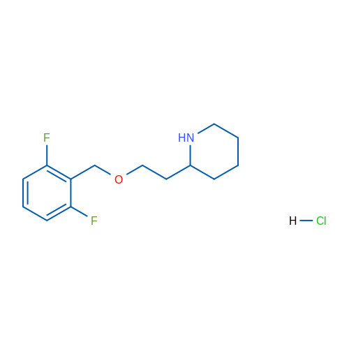 2-(2-((2,6-Difluorobenzyl)oxy)ethyl)piperidine hydrochloride 5g