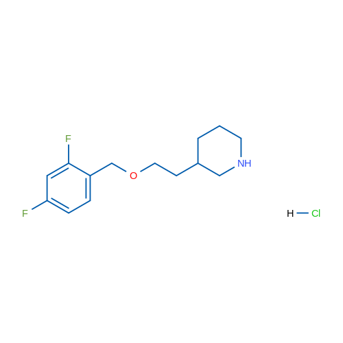 3-(2-((2,4-Difluorobenzyl)oxy)ethyl)piperidine hydrochloride 5g