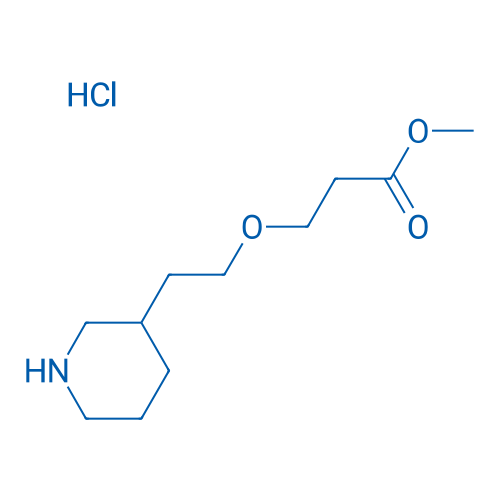 Methyl 3-(2-(piperidin-3-yl)ethoxy)propanoate hydrochloride 1g