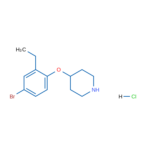 4-(4-Bromo-2-ethylphenoxy)piperidine hydrochloride 1g