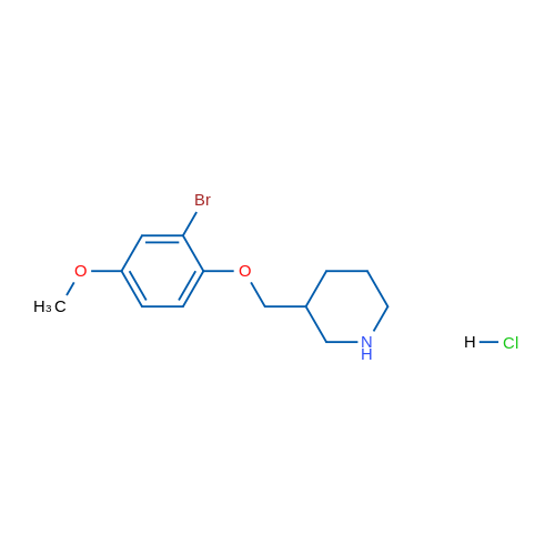 3-((2-Bromo-4-methoxyphenoxy)methyl)piperidine hydrochloride 5g