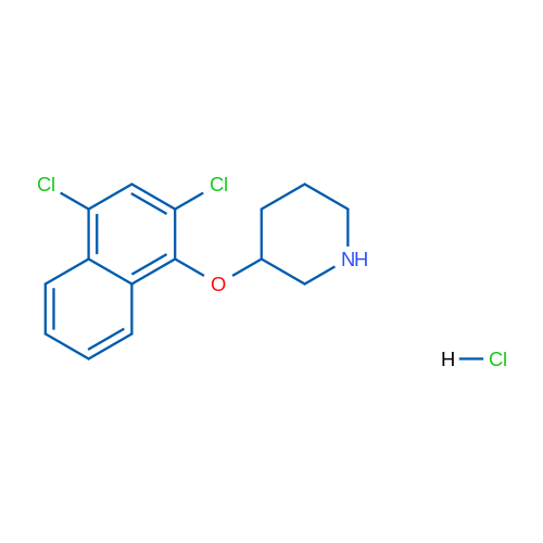 3-((2,4-Dichloronaphthalen-1-yl)oxy)piperidine hydrochloride 5g