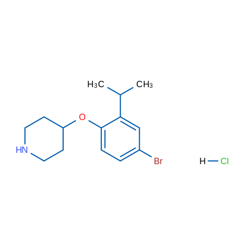 4-(4-Bromo-2-isopropylphenoxy)piperidine hydrochloride 1g