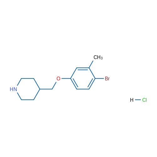 4-((4-Bromo-3-methylphenoxy)methyl)piperidine hydrochloride 5g