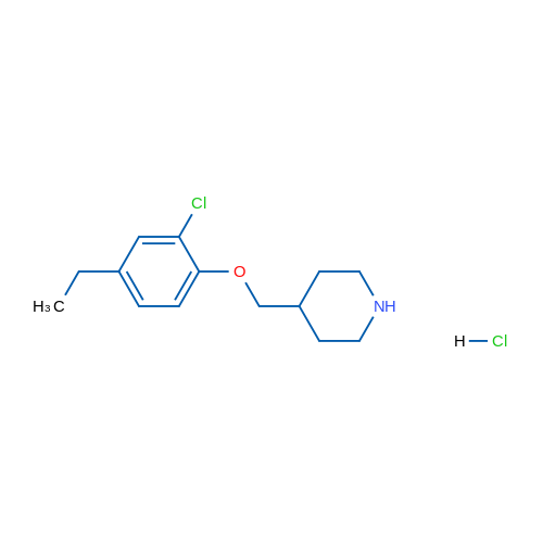 4-((2-Chloro-4-ethylphenoxy)methyl)piperidine hydrochloride 5g