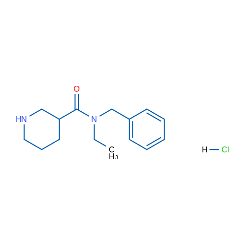 N-Benzyl-N-ethylpiperidine-3-carboxamide hydrochloride 1g
