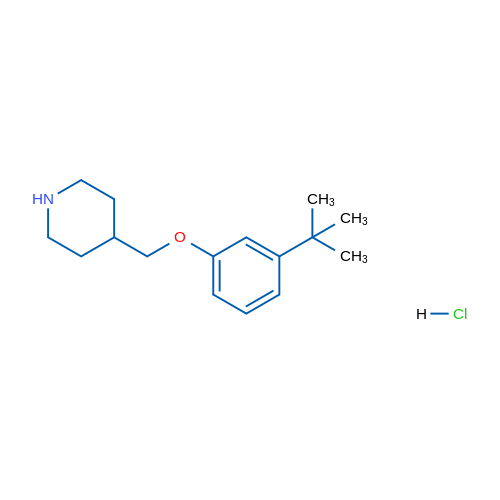 4-((3-(tert-Butyl)phenoxy)methyl)piperidine hydrochloride 5g