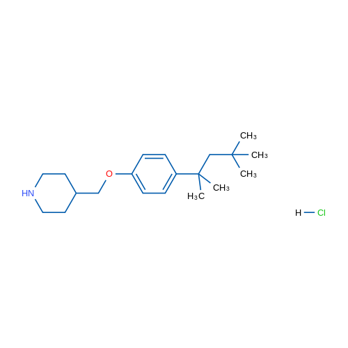 4-((4-(2,4,4-Trimethylpentan-2-yl)phenoxy)methyl)piperidine hydrochloride 5g