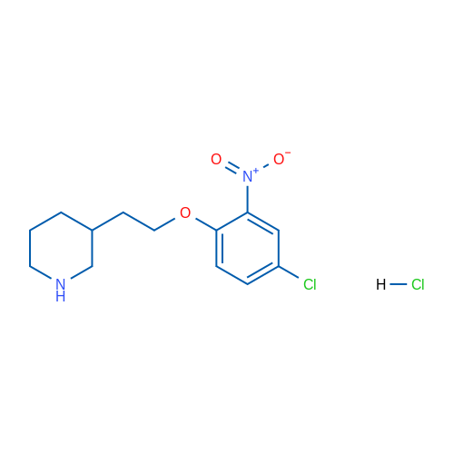 3-(2-(4-Chloro-2-nitrophenoxy)ethyl)piperidine hydrochloride 5g