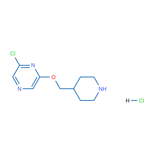 2-Chloro-6-(piperidin-4-ylmethoxy)pyrazine hydrochloride 1g