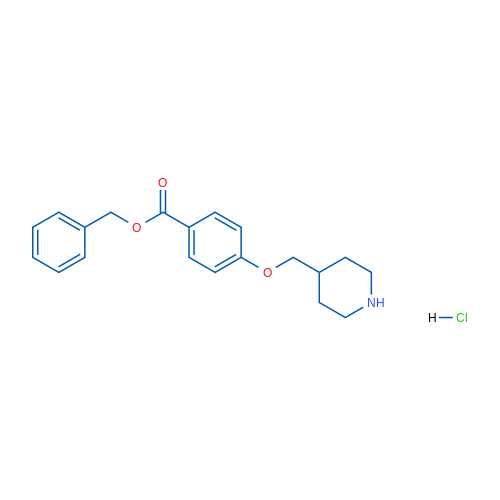 Benzyl 4-(piperidin-4-ylmethoxy)benzoate hydrochloride 1g