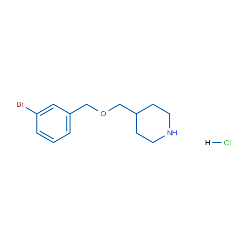 4-(((3-Bromobenzyl)oxy)methyl)piperidine hydrochloride 1g