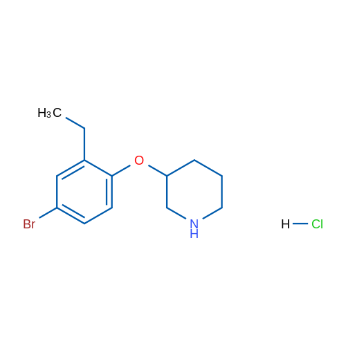 3-(4-Bromo-2-ethylphenoxy)piperidine hydrochloride 5g