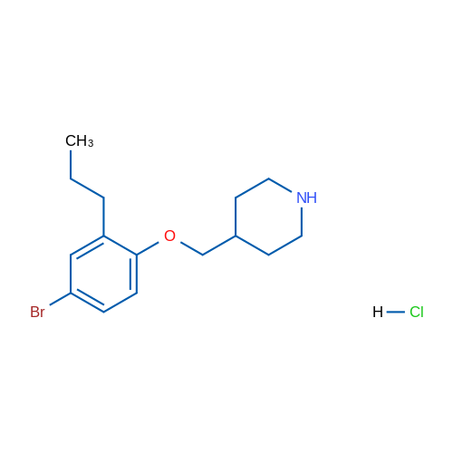 4-((4-Bromo-2-propylphenoxy)methyl)piperidine hydrochloride 5g