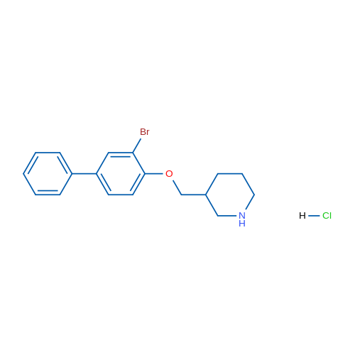 3-(((3-Bromo-[1,1'-biphenyl]-4-yl)oxy)methyl)piperidine hydrochloride 1g