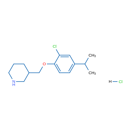 3-((2-Chloro-4-isopropylphenoxy)methyl)piperidine hydrochloride 5g