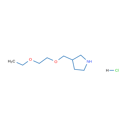 3-((2-Ethoxyethoxy)methyl)pyrrolidine hydrochloride 5g