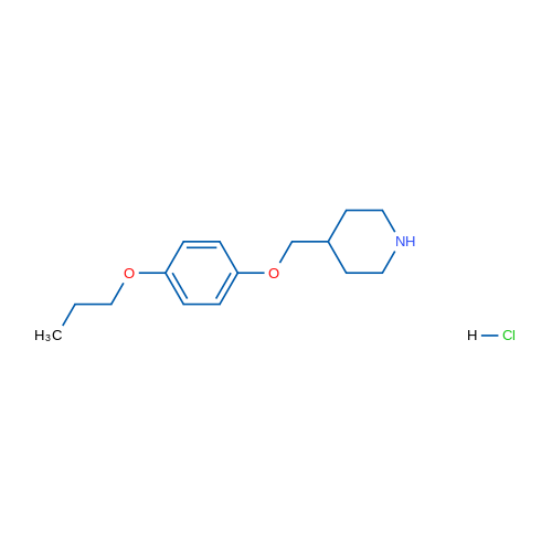 4-((4-Propoxyphenoxy)methyl)piperidine hydrochloride 1g
